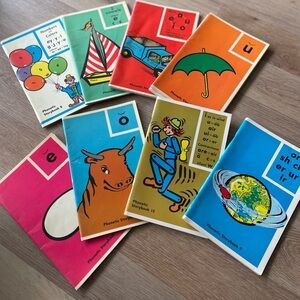 Vintage 70s phonics books